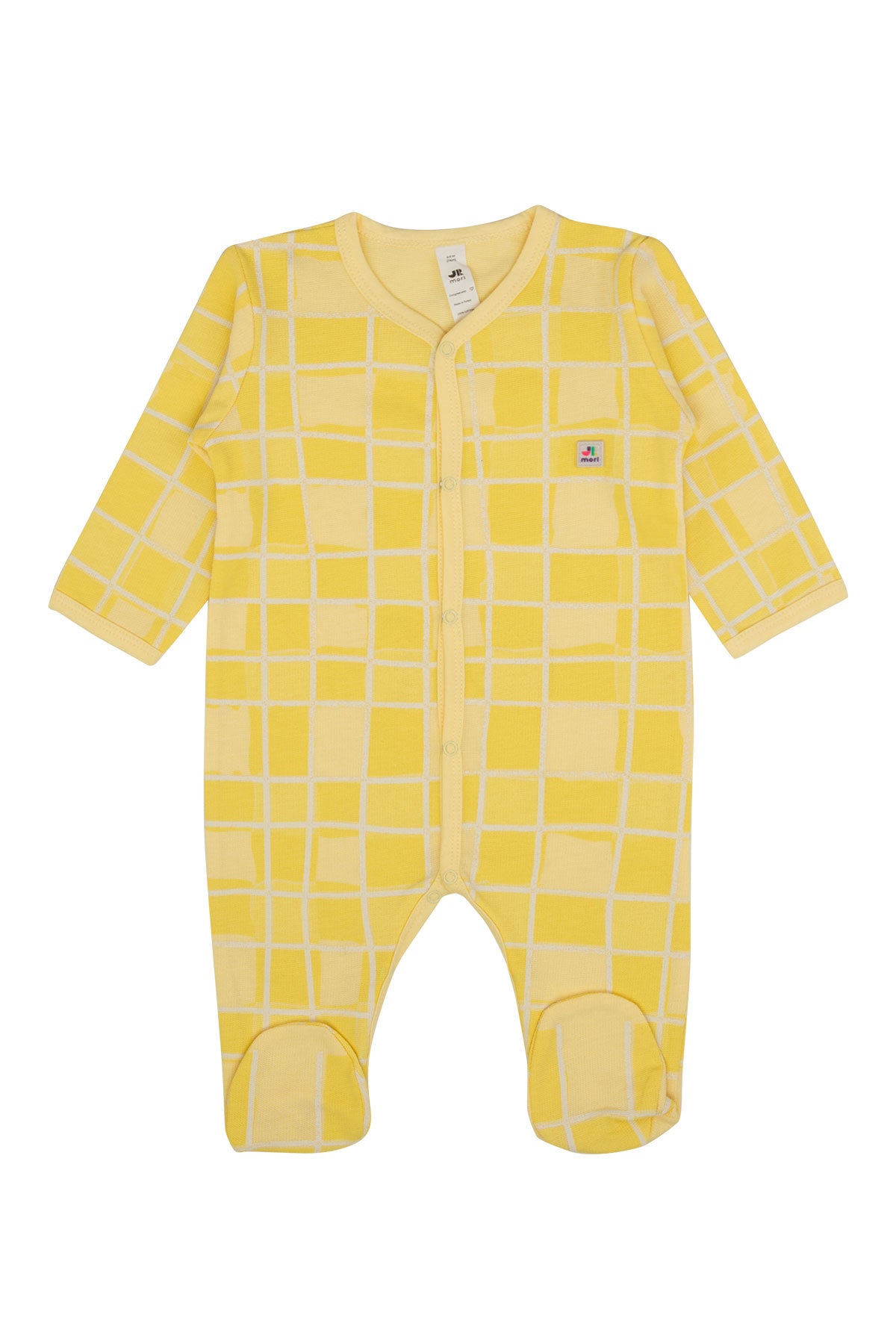 Kare Baskılı Boydan Çıtçıtlı Tulum