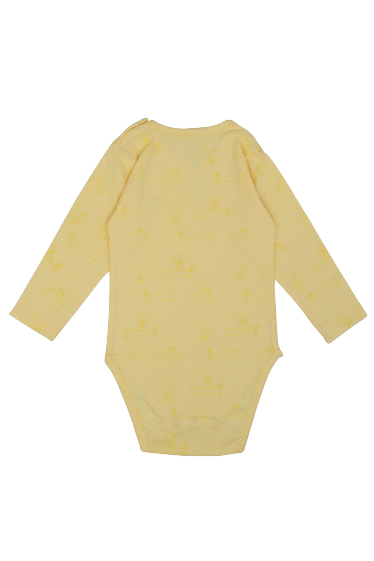 Mr.J & Ms.R Baskılı Omuz Çıtçıtlı Uzun Kollu Body